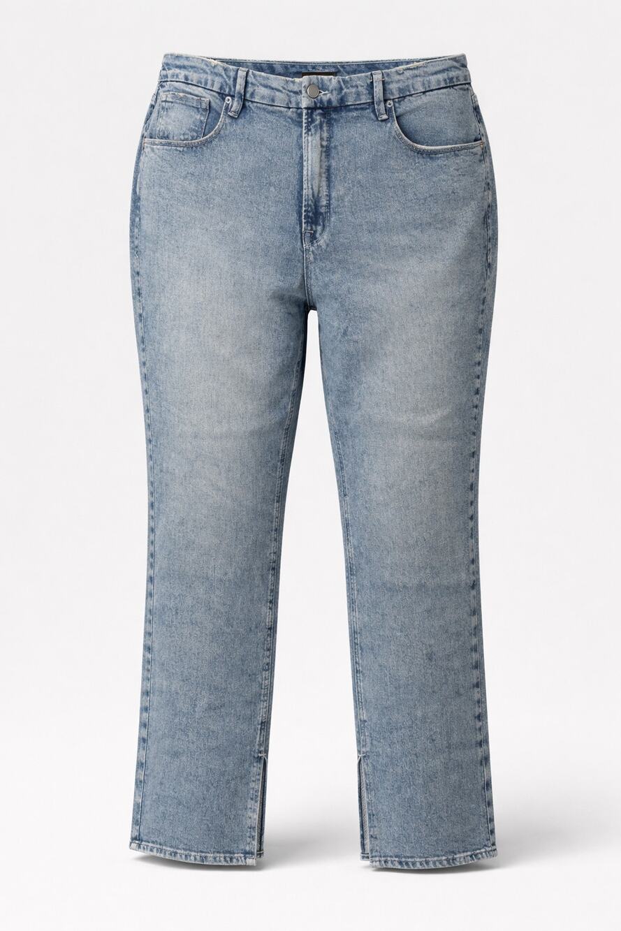 Good American Good Icon Straight High-Rise Jeans Size 16 Inseam 32 NWT